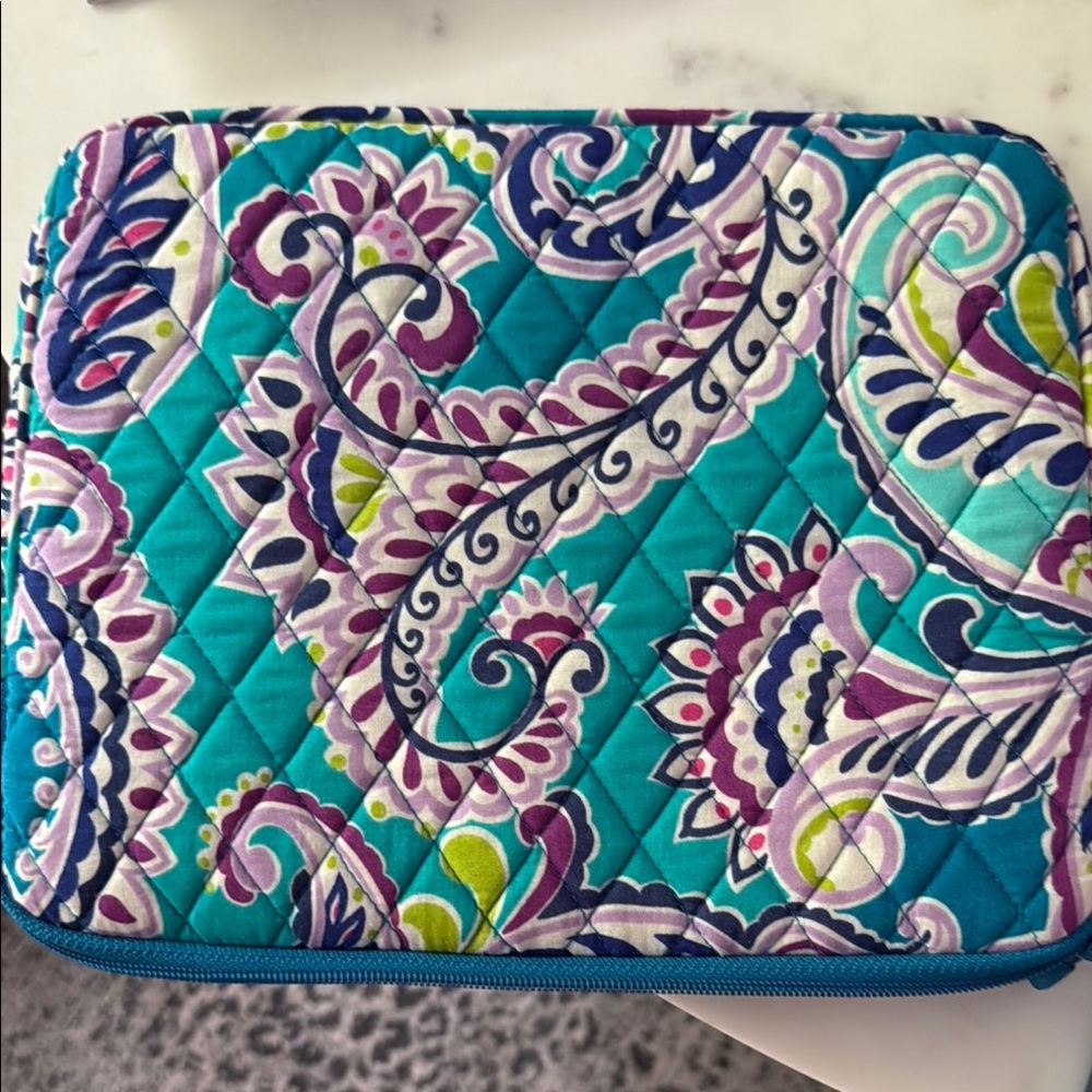 Colorful Quilted Floral Pouch